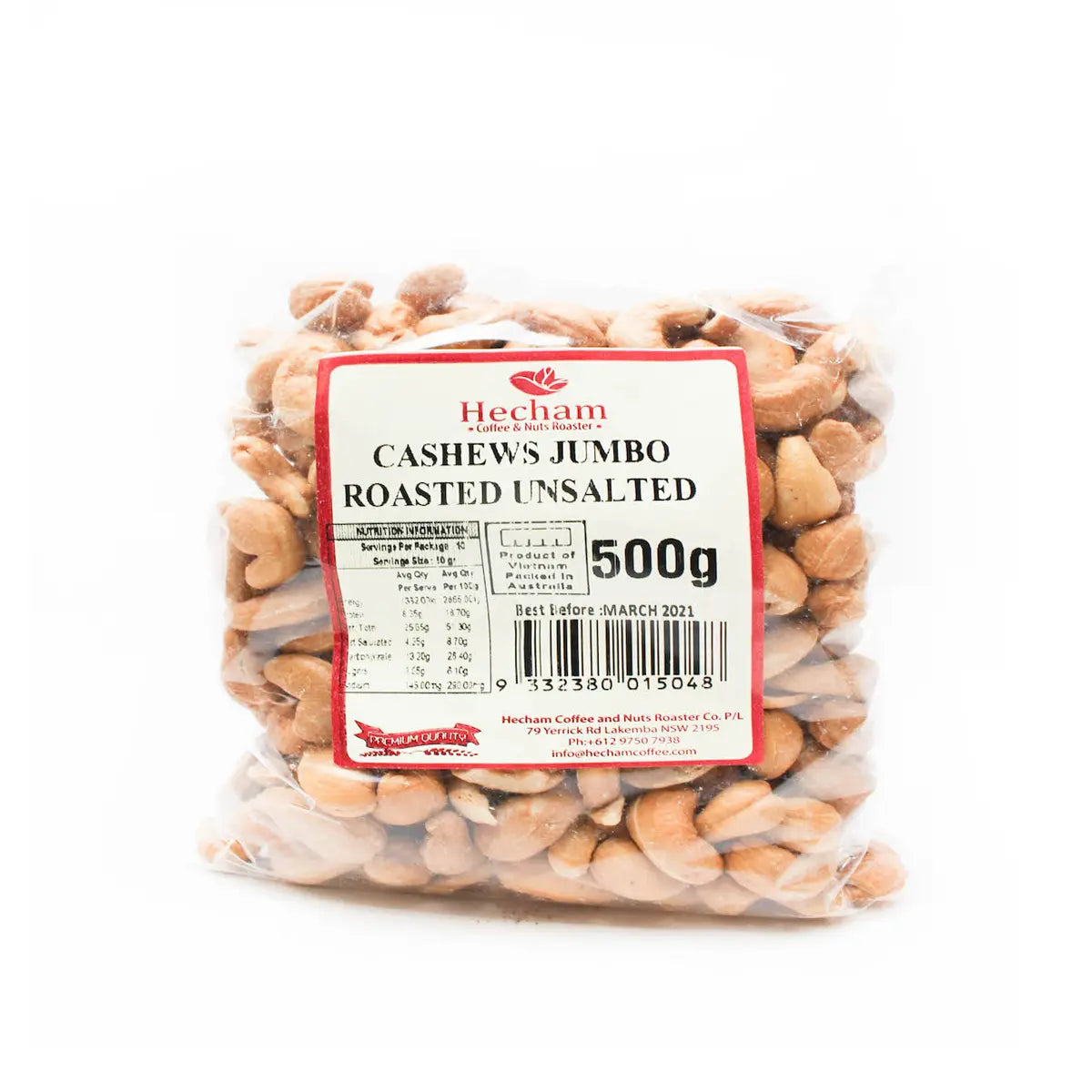 Hecham Cashews Roasted 500Gm