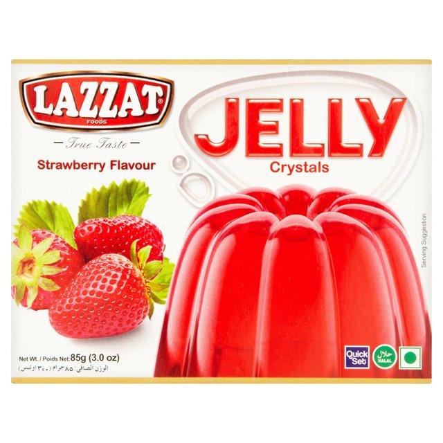 Lazzat Strawberry Flavour Jelly 85G