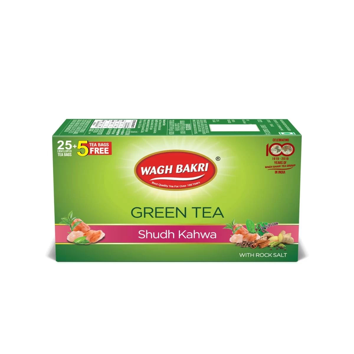 Wagh Bakri Green Tea Bags 25Pk