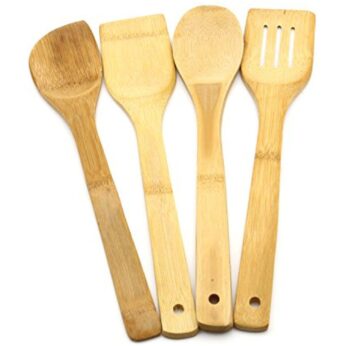 Bamboo Spoon 4Pcs Set