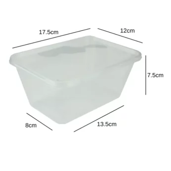 Partyji 20 Containers+20 Lids 1000Ml