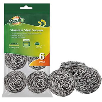 Stainless Steel Scourers 6Pk